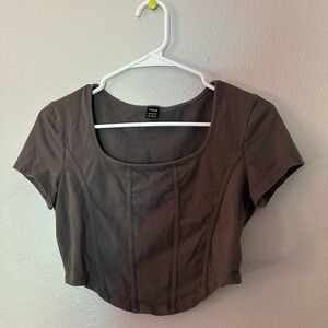 Brown Women's Crop Top
